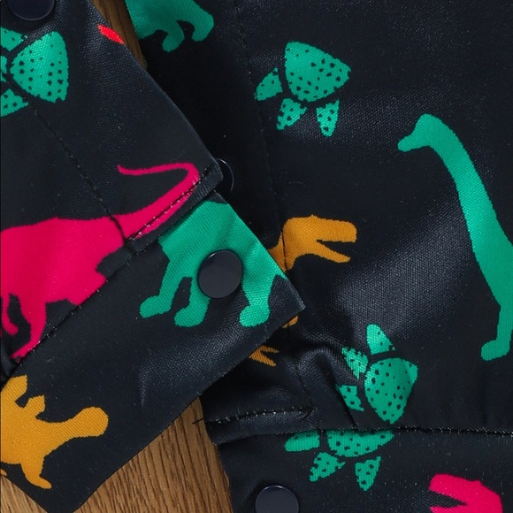 NWOTBaby Dinosaur Print Snap Front Hood.                 Size:6-12 M Color:Multi - Picture 8 of 8